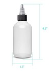 Ljdeals 2 Oz Plastic Squeeze Bottles With Twist Top Caps  Refillable Containers