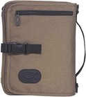 Khaki Brown Extra Large Bible Cover With Zipper   Handle - 8 X 10 75 Inches