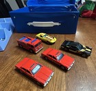 Vintage 1979 Hot Wheels Lot With Blue Tara Toy Car Case 24 Diecast Cars 2 Trays