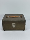 Vintage Wood Wooden Microscope Accessories Box Carrying Case