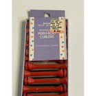 Vtg Sekine Perm Rod Curlers Red Professional Hair Habits Extra Small 16ct H-109