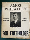 1920s New Jersey Freeholder Archive  Broadside Book Photo  Slavery Amos Wheatley
