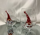 Gnome Hand Painted Stemless 4 75    Wine Glass - Set Of 2