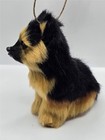 New Faux Fur German Shepard Dog Christmas Tree Ornament Furry Holiday Decoration