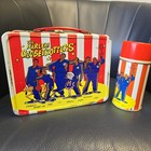 Vintage 1971 The Harlem Globetrotters Metal Lunch Box   Thermos