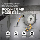 Master Mechanic 3 8  X 50  Hybrid Polymer Air Hose Reel With Plastic Housing