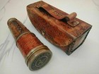 Nautical Vintage Handmade Brass Telescope Marine Leather Pirate Spyglass Gift