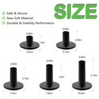Rubber Golf Tee Holder - Tees For Driving Range Mats Durable Black White 5 Pack