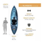 Lifetime Oracle 10  3  Sit-on-top Kayak  Paddle Included  great Price 