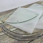 4 Tier Glass Corner Shower Shelves- No Instructions- Open Box