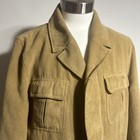 Vintage 70s Roman Style Corduroy Mod Atomic Coat Jacket Size L Travelsmith