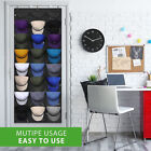 24 Hat Rack Organizer Baseball Holder Deep Storage Pockets Door Wall Caps Stand