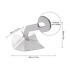 Silver Boat Anchor Triangle Plow Anchor 43 Lbs 316 Stainless Steel New Us