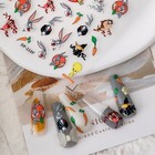 Set Of 5d Nail Decals Looney Toons Themed Nail Art Stickers