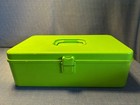 Vintage Wil-hold Wilson  Green Sewing Box  Thread Holders And Thread  Tray Case
