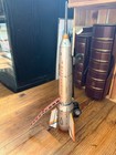 Vtg Space Toy Tin Litho Friction Holdraketa Spaceship Rocket