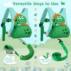 3 In 1 Toddler Harness Leash   8 2ft Anti Lost Wrist Link  Cute Dinosaur Kids   