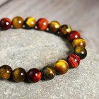 Tiger Eye Bead Bracelet Natural Gemstone Crystal Stretch Unisex Premium Gift 8mm