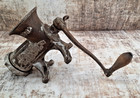Vintage Cast Iron Hand Crank Meat Grinder Food Chopper Rustic Decor