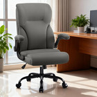 Executive Office Chair high Back Ergonomic Comfy Desk Chair With Padded Flip-up