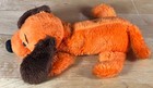 R Dakin Vtg Drooper Puppy Dog 12    Orange Plush Stuffed Animal Nut Shells