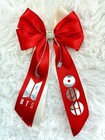 K-pop Bts Army With Charms Satin Ribbon Bow Hair Clip Bow Accessories