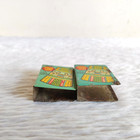 1940s Vintage Double Pari Beedi No888 Advertising Tin Matchbox Sleeve 2pcs Ti257