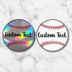 Custom Baseball Name Sticker     Personalized Sports Decal With Player Name