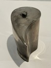 Unusual Vtg Unmarked Silverplated Teardrop Shaped Sugar Bowl W spoon