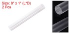 2pcs Acrylic Clay Roller 20 32cm X 2 5cm For Shaping Sculpting Transparent