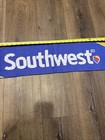 Southwest Airlines Logo Scarf 54    X 7    W  Red  Yellow    Blue Fringe Winter