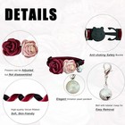 Cute Cat Collar Breakaway With Flowers Adjustable From 7 5  To 11 8  For Girl Ki