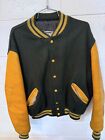 Vintage Lane Tech High School Chicago Mens Size 46 Large Jacket Wool Leather