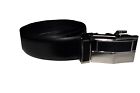 Men s Automatic Click Lock Buckle Waist Strap Dress Comfort Black Belt Casual 50