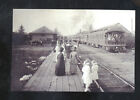 Real Photo Seaside Oregon Railroad Depot Train Station Postcard Copy