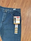 Nwt Wrangler Men   s Five Star Premium Denim Relaxed Fit Work Blue Jeans 38x30