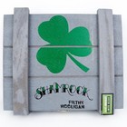Shamrock Filthy Hooligan Toro Empty Wood Cigar Box 8 5  X 7  X 1 5 