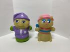 Lot Of 4 Hasbro 1986 Glo Worm Friends Finger Puppet Figures Glow Bug Vintage