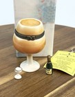 Porcelain Hinged Trinket Box Cocktail Goblet Drink