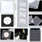 36 Pcs Half Dollar Coin Holders  2 X 2 Inches Silver Clear Plastic Case For Coll