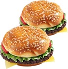 Artificial Hamburger Round 2 Pack Realistic Fake Food For Display Faux Burger   