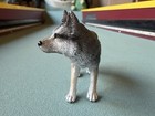 Schleich 2008 Adult Grey Wolf 14605 Figure Wild Dog Wildlife 2008 Retired Toy