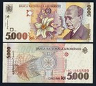 Romania 5000 Lei P-107 1998 X 100 Pcs Lot Bundle Lot Romanian Unc Money Banknote
