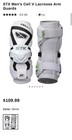 Stx Cell V Elbow Pads White  Medium Size For Lacrosse