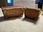 Vintage Lundby   Kage    Duo Upholstered  Couch Chair Dollhouse Furniture