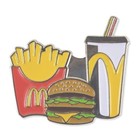 Mcdonalds Combo Meal - Big Mac Fries Drink - Lapel Pin - Extra Value Meal
