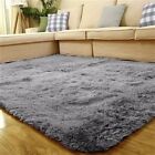 Shaggy Fluffy Rugs Anti-skid Area Rug Dining Room Carpet Home Floor Mat Non-slip