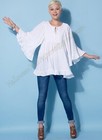Mccalls 7325 Boho Tunic Top Blouse Dress Sewing Pattern Adult Sizes 16-26 M7325