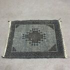 Vintage Native Rug Hand Woven Wool Southwestern Fringe 29 In X 22in