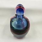 Murano Sommerso Mcm Blue  Green   Rubin Submerged Art Glass Perfume Bottle